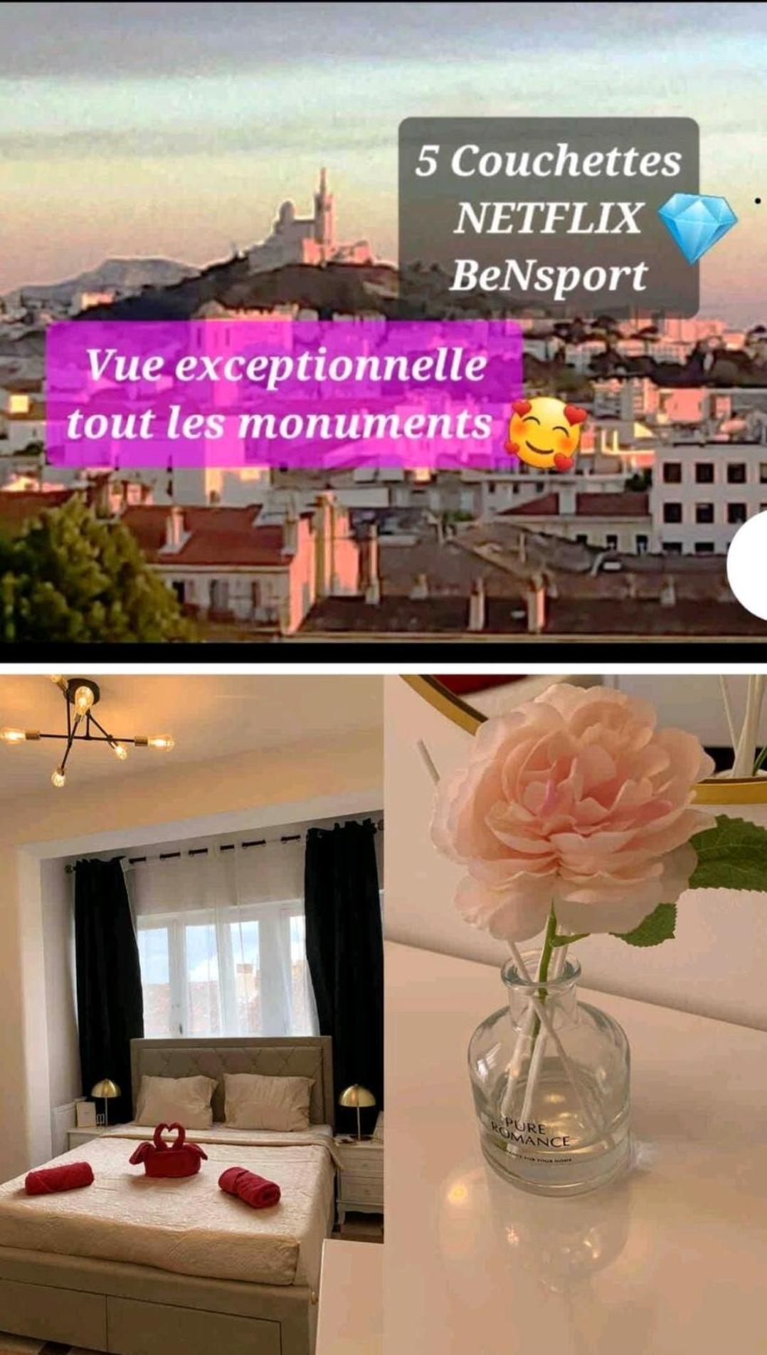 Sublime 2 Pieces Vue Incroyable Mer Et Tout Les Monuments De Marsiglia Esterno foto